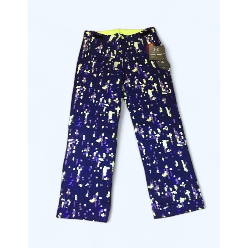 Under Armour Storm2 Snow Pants Youth XL Purple Yellow NEW!!!